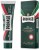 Proraso żel naprawiający na skaleczenia - zielony, opakowanie i tuba, widok frontalny produktu z przodu i z boku.