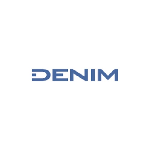 Denim Gold zestaw pielęgnacyjny - woda po goleniu, dezodorant i kosmetyczka, logo marki na białym tle.
