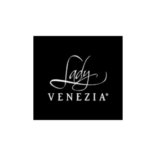 Lady Venezia krem do ciała Herbata Matcha – logo marki na czarnym tle
