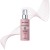 Biopoint Extreme Repair mleczko do włosów bez spłukiwania - różowa butelka ze srebrnym rozpylaczem, widok z przodu na białym tle z graficznym motywem linii.