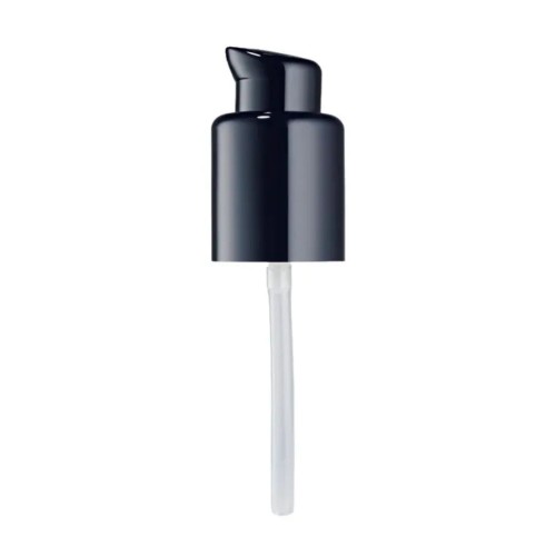 Estée Lauder Double Wear Stay-In-Place pompka do podkładu - czarna głowica z przezroczystym tubą aplikatora, widok z przodu.