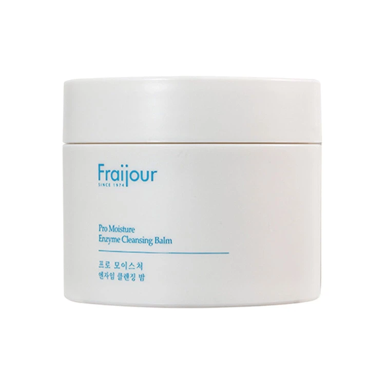 FRAIJOUR Pro Moisture Enzyme Cleansing Balm - balsam czyszczący 110 ml w białym słoiku, widok frontalny opakowania.