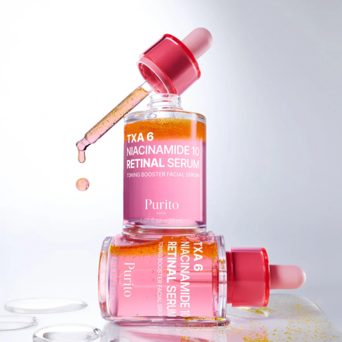 PURITO Seoul TXA 6 Niacinamide 10 Retinal Serum Przeciw Zmarszczkom i Przebarwieniom 30ml