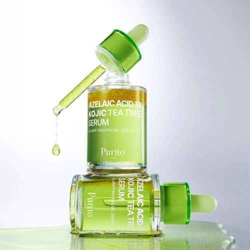PURITO Seoul Azelaic Acid 10 Kojic Tea Tree Serum Przeciwtrądzikowe i na Przebarwienia 30ml